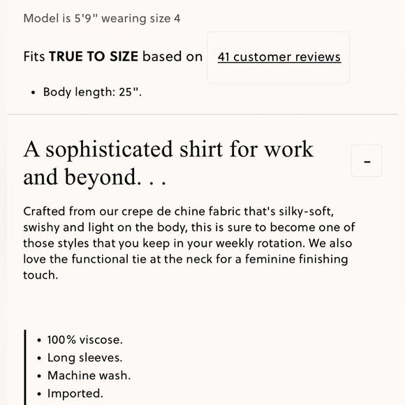 NWT J CREW Tie-neck top in crepe de chine in red - Picture 7 of 7